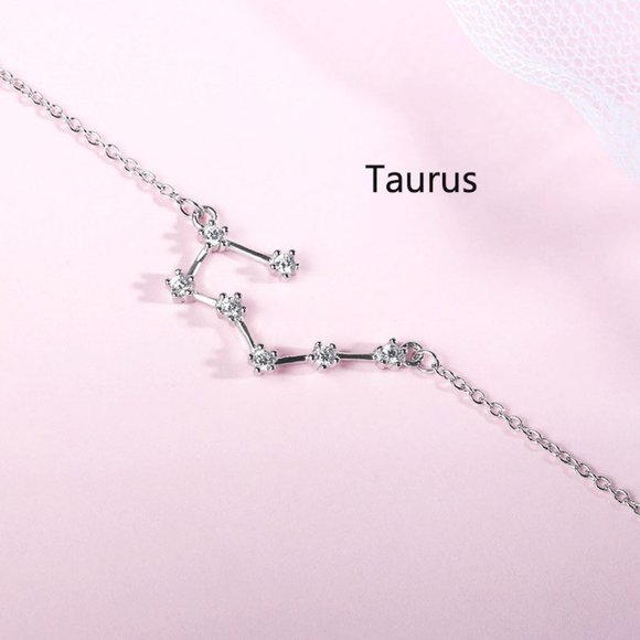 Jewelry - *NEW 925 Sterling Silver Zodiac Bracelet-Taurus
